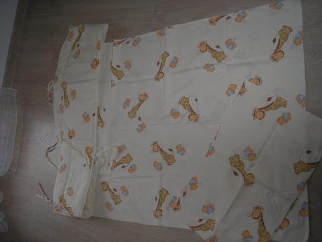 Dětské ložní povlečení + mantinel  do malé postele, šířka (cm): 80,délka (cm): 120