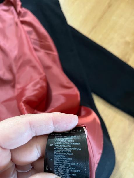 Pěkný vlněný kabátek hm, h&m,36