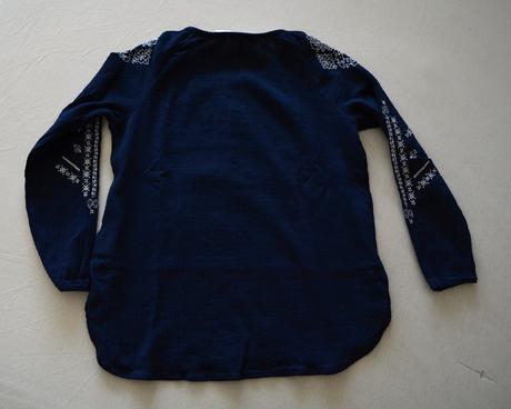 Tmavě modrá košile, h&m,122