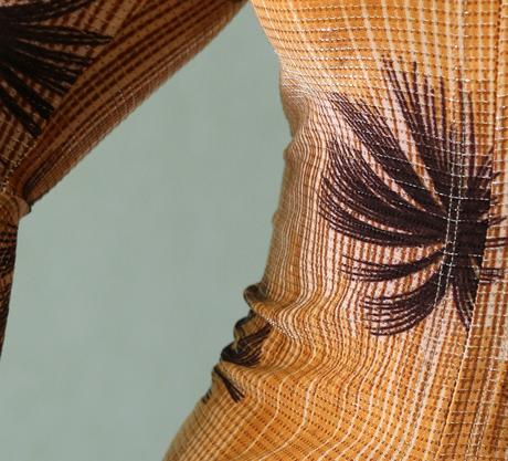 Elastická halenka s palmami a třpytivou nitkou, abercrombie&fitch,s