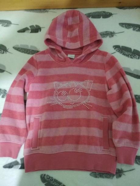 Dívčí flísová mikina s kapucí zn. next, next,140