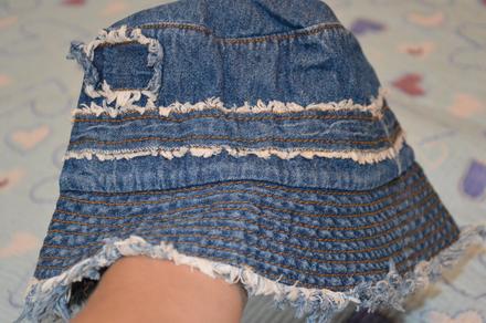 128 134 bavlněný džínový klobouk, 128