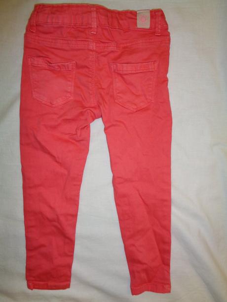 Meruňkové elastické skinny, zara,104