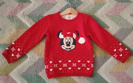 Nádherný svetr zn.c&a s minnie vel.92 -jako nový, c&a,92