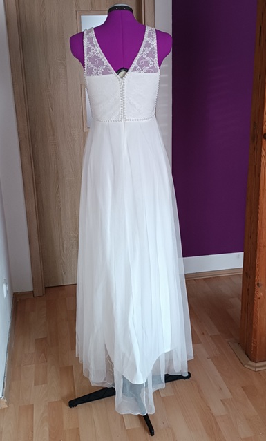 Romantické svatební šaty vel.36/38, 38