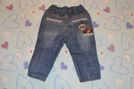 Slabé džínové kalhoty regulace v pase 74/80, marks & spencer,80