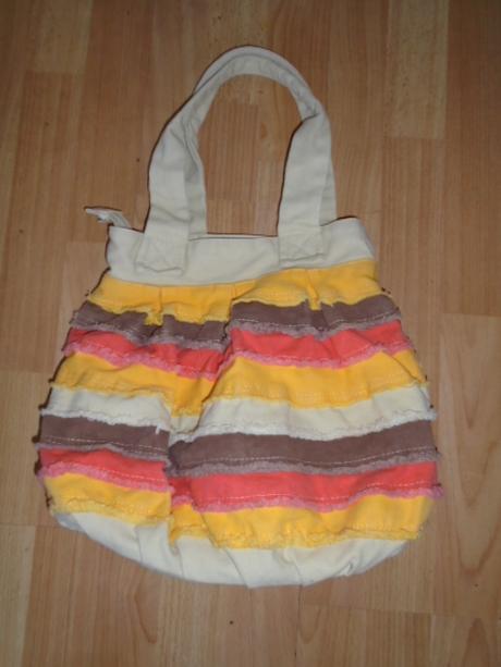 Kabelka látková s podšívkou, 