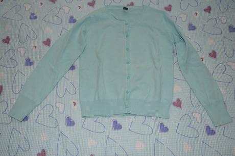 146 152 zara tyrkysový slabý svetřík, zara,146