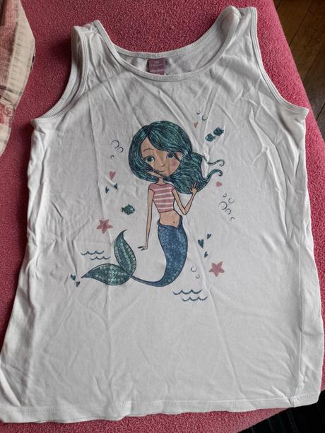 Tričko tílko dopodopo s mořskou třpytivou panmou, dopodopo,128