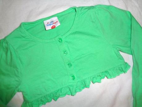 Nádherné svítivě zelené bavlněné bolérko, topolino,110