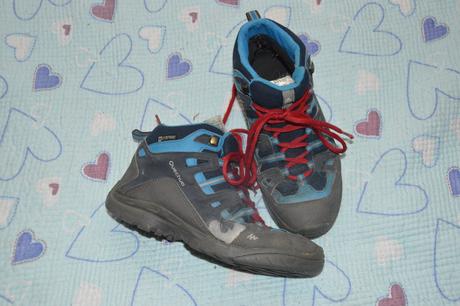 34 35 quechua kotníčkové boty waterproof, quechua,34