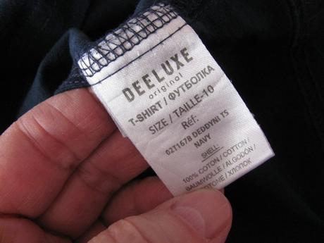 Modré bavlněné tričko deeluxe, 140