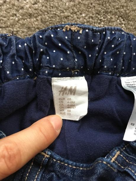 Rifle/džíny podšité, h&m,68
