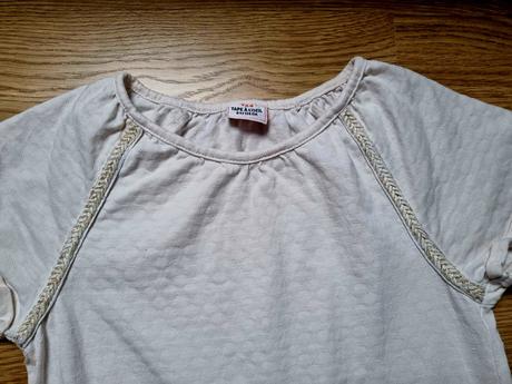 Bavlněné krémové šaty, 122