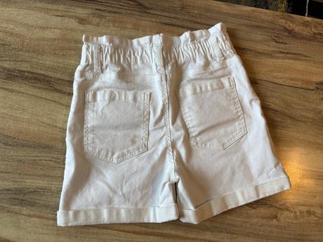Bílé riflové šortky, pepco,36