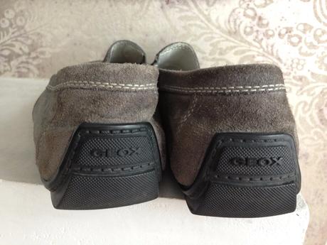 Šedé boty elegant pánské mokasíny geox vel.44, geox,44