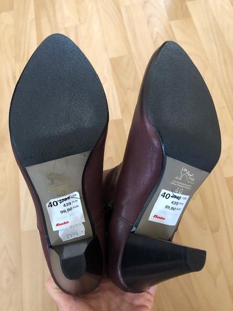 Vínové kožené kozačky baťa, baťa,40