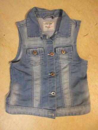 S2783/14     džínová, riflová vesta  146/152, 146