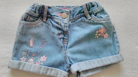 Riflové šortky vel. 86-92, f&f,86