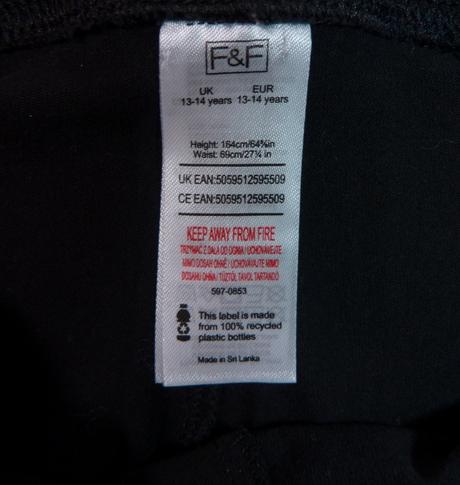 Černé legíny vel. 164, f&f,164