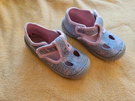 Stříbrné růžové bačkory bačkůrky befado vel 23, befado,23