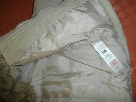 Zimní manžestrová bundička, 74