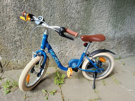 Dětské 14" kolo-odrážedlo 2v1 discover 900 btwin, 14