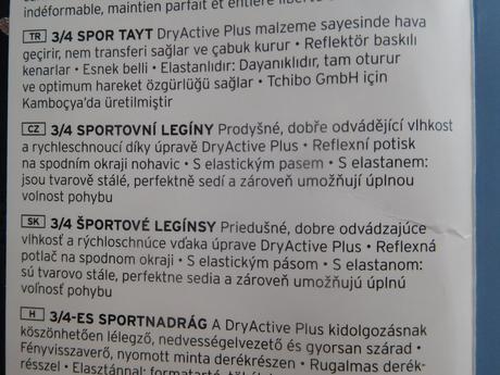 Sportovní 3/4 legíny s reflex. prvky vel. 122/128, 128