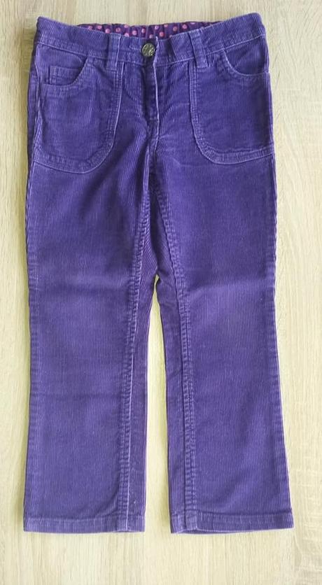 Fialové manšestráky john lewis girl vel. 110, john lewis,110