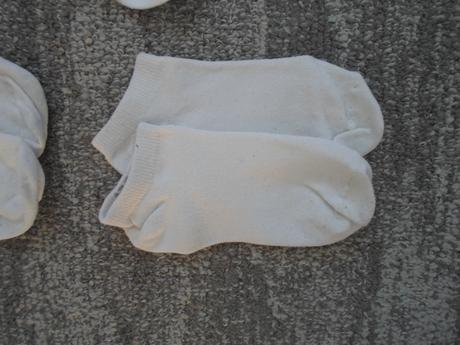 Dívčí bílé kotníčkové ponožky 6 párů, 31