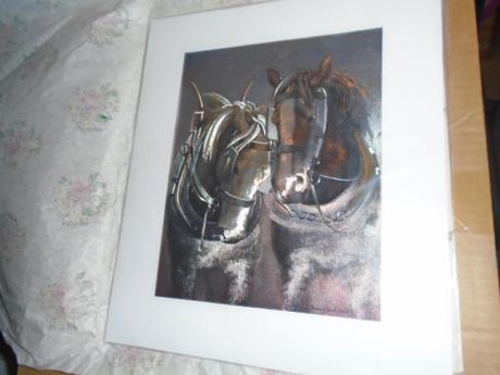 Obraz kůň koně k zarámování lesk kovový, 