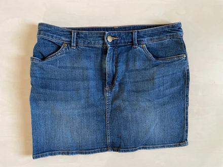 Džínová minisukně, vel m, hm, h&m,m