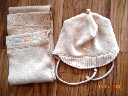 Zimní čepice + šála, ono,92
