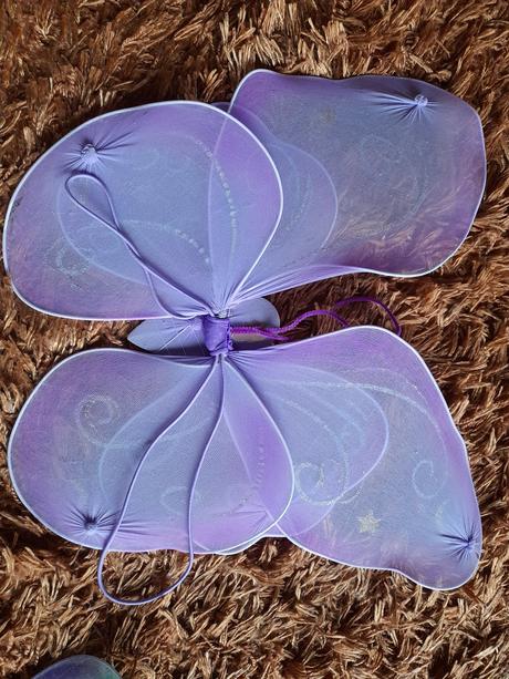 Křídla fialová ke kostýmu na záda, 