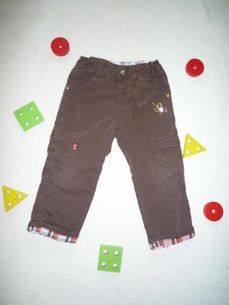 Bavlněné vyteplené kalhoty s jelenem, sergent major,86