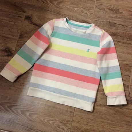 Barevná proužkovaná mikina zn. joules, 116