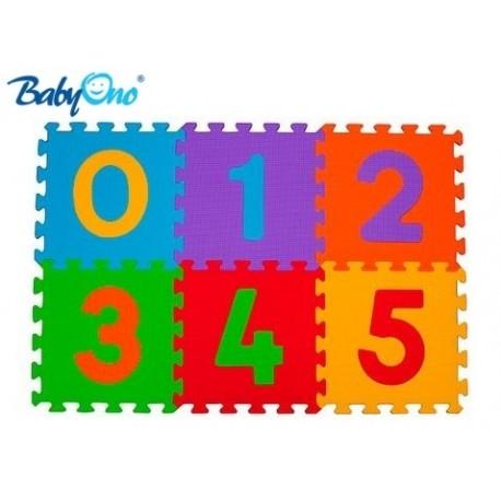 Pěnové puzzle baby ono - čísla - 6ks,