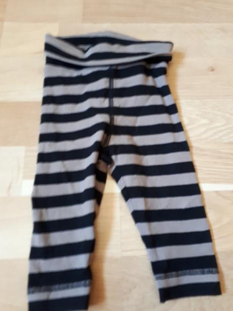 Pruhované legíny, h&m,68
