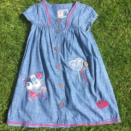 Letní šaty -vel. 110/imitace rifloviny/next, next,110