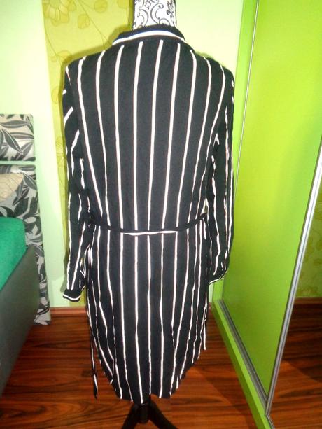 Pruhované propínací šaty, house,l