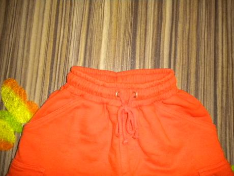 Suprově silné bavlněné oranžové kraťasy, h&m,92