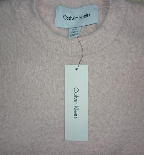 Baby růžový dámský svetřík / pulovr calvin klein, calvin klein,s