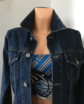 Vel. 38 modrá dámská džínová bunda, 38