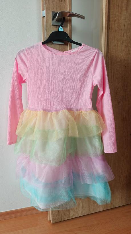 Šaty s volánky, h&m,134