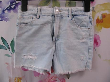 Džínové trhané kraťasy h&m, h&m,146