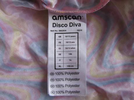 Kostým-barevné šaty disco diva, 