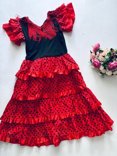 An22/ kostým španělská tanečnice - v.cca 7/8 let, 