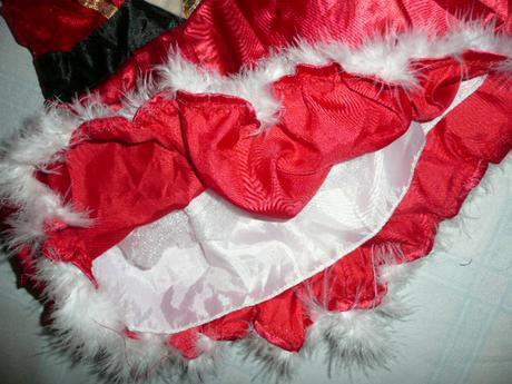 Maska kostým vánoční šaty vel 98/104 2/3 roky, 98