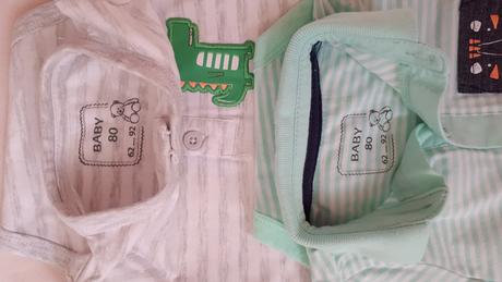 2x body s krátkým rukávem, vel.80, zn.pepco, pepco,80