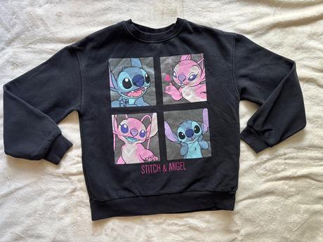 Mikina černá lilo&stitch - v.9/10 let, george,140